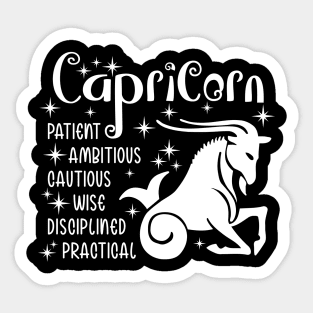 capricorn zodiac positive traits Sticker